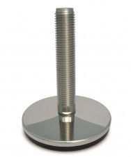 Stainless steel feet – medium load – Stainless steel adjustable feet Ø 120, fixed screw with 5° tilt, medium load